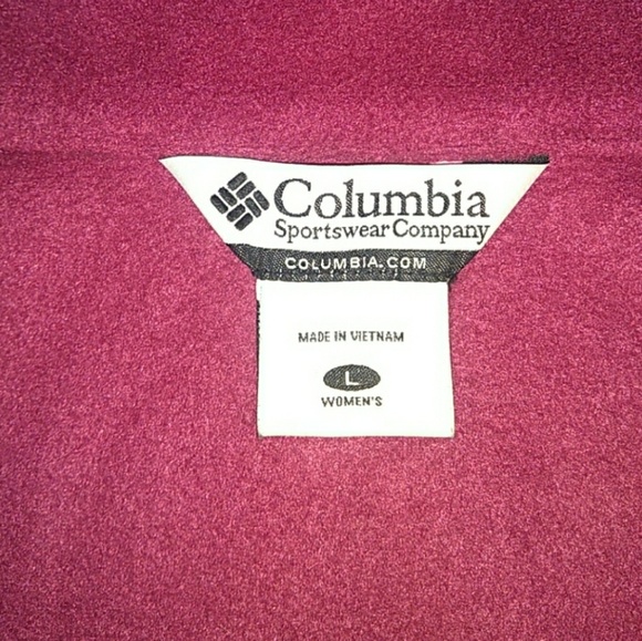 NWOT Columbia Cozy Warm  Fuchsia Fleece Vest Never Worn! - Picture 4 of 8